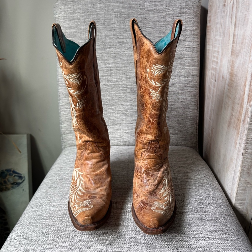 Corral Brown Western Embroidered Women's Boots